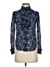 MICHAEL Michael Kors Blue Long Sleeve Blouse Size XXS - photo 1