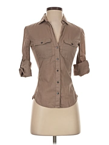 James Perse 3/4 Sleeve Button-Down Shirt (view 1)
