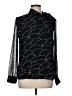Ann Taylor 100% Polyester Black Long Sleeve Blouse Size M - photo 1