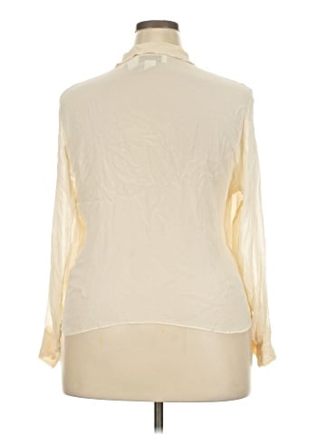 Jones New York Long Sleeve Silk Top (view 2)
