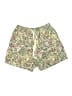 PacSun 100% Polyester Floral Green Shorts Size L - photo 1