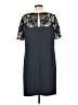 Ann Taylor 100% Polyester Gray Cocktail Dress Size 12 - photo 2
