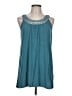 Kische 100% Rayon Teal Sleeveless Blouse Size L - photo 1