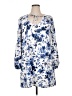 Kensie Print Blue Casual Dress Size XL - photo 1