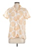 Darling Tropical Yellow Short Sleeve Blouse Size M - photo 1