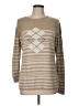 Lands' End Canvas Argyle Tan Pullover Sweater Size L - photo 1