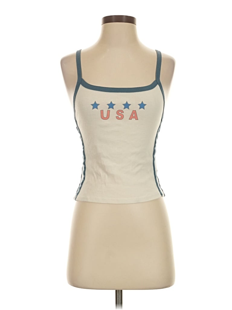 Pre-owned Bdg Tank Top Yellow Strapless Neckline Tops