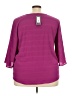 Investments Purple 3/4 Sleeve Top Size 3X - photo 2