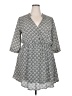 Xhilaration 100% Polyester Chevron-herringbone Gray Casual Dress Size XXL - photo 1