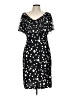 Connected Apparel Polka Dots Black Cocktail Dress Size 12 - photo 1