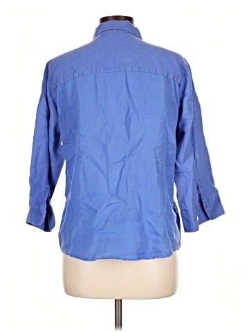 L.L.Bean 3/4 Sleeve Button-Down Shirt (view 2)