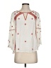 Floreat 100% Viscose White 3/4 Sleeve Blouse Size 2 - photo 1