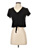 Mi ami Black Short Sleeve Top Size S - photo 1