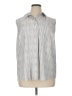 Athleta Stripes Silver Sleeveless Blouse Size 1X - photo 1