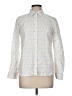 Talbots Outlet Polka Dots Ivory Long Sleeve Button-Down Shirt Size M - photo 1