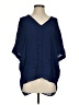Vince. 100% Silk Blue Short Sleeve Silk Top Size S - photo 1