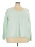 Torrid 100% Acrylic Green Pullover Sweater Size 3X Plus (3) - photo 1