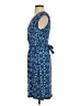 Coldwater Creek Print Blue Casual Dress Size 4 - photo 5