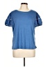 Kathy Ireland Blue Short Sleeve Top Size L - photo 1