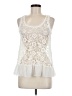 Hem & Thread 100% Cotton Ivory Sleeveless Blouse Size 8 - photo 1