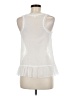 Hem & Thread 100% Cotton Ivory Sleeveless Blouse Size 8 - photo 2