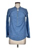 Soft Surroundings Blue Long Sleeve Top Size M - photo 1