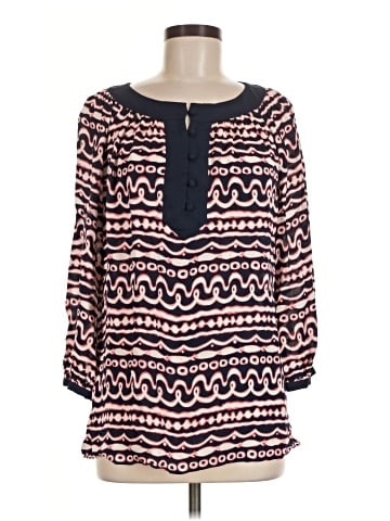 Vineyard Vines 3/4 Sleeve Silk Top (view 1)