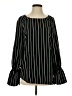 dalia 100% Polyester Black Long Sleeve Blouse Size S - photo 1
