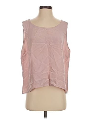 Caslon Sleeveless Silk Top (view 1)