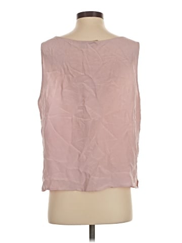 Caslon Sleeveless Silk Top (view 2)
