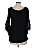 Elan Black 3/4 Sleeve Blouse One size - photo 2