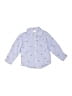 Carter's 100% Cotton Stars Blue Long Sleeve Button-Down Shirt 18-24 MO / 24 MO - photo 1
