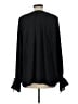 H&M 100% Polyester Black Long Sleeve Blouse Size L - photo 2