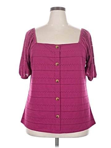 Lane Bryant Short Sleeve Blouse (view 1)