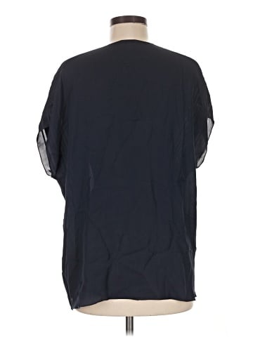 Vince. Short Sleeve Silk Top (view 2)