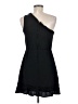 Blue Rain Solid Black Cocktail Dress Size M - photo 2