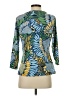 J. McLaughlin Teal 3/4 Sleeve Top Size S - photo 2