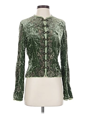 Elie Tahari Long Sleeve Silk Top (view 1)