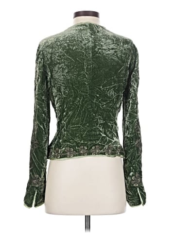 Elie Tahari Long Sleeve Silk Top (view 2)