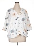 Unbranded Floral White 3/4 Sleeve Blouse Size XL - photo 1