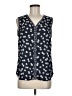 Talbots 100% Polyester Blue Sleeveless Blouse Size M - photo 1