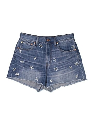 Madewell The Perfect Jean Short: Daisy Embroidered Edition (view 1)