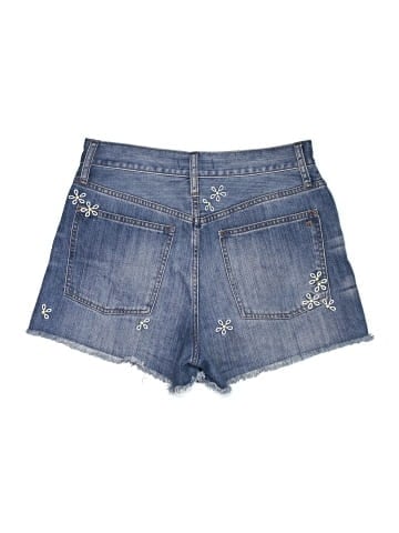 Madewell The Perfect Jean Short: Daisy Embroidered Edition (view 2)