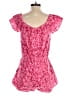 Vineyard Vines 100% Linen Hearts Pink Romper Size XS - photo 2