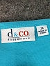 D&Co. Solid Teal Short Sleeve T-Shirt Size 2X - photo 7