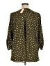 West Kei 100% Polyester Polka Dots Green 3/4 Sleeve Blouse Size XL - photo 2
