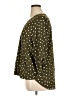 West Kei 100% Polyester Polka Dots Green 3/4 Sleeve Blouse Size XL - photo 5