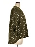 West Kei 100% Polyester Polka Dots Green 3/4 Sleeve Blouse Size XL - photo 4