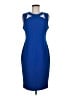 Calvin Klein Color Block Blue Cocktail Dress Size 8 - photo 1