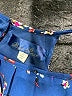 Blue Rain Floral Blue Casual Dress Size L - photo 7